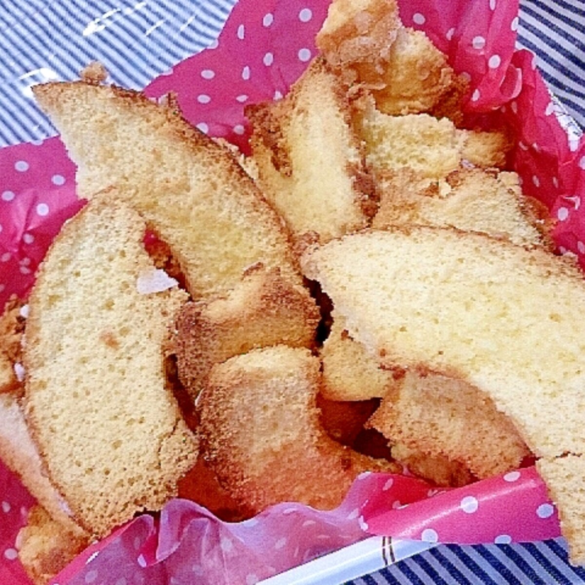 余ったカステラのリメイクでさっくり美味しいラスク レシピ 作り方 By Hideok8 楽天レシピ
